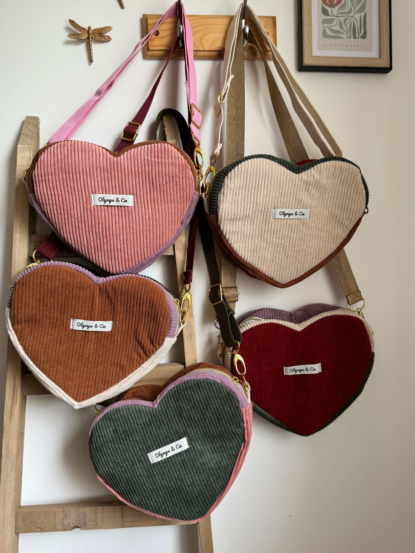 Sac coeur Hubertine sur mesure Olympe & cie - à créer soi même