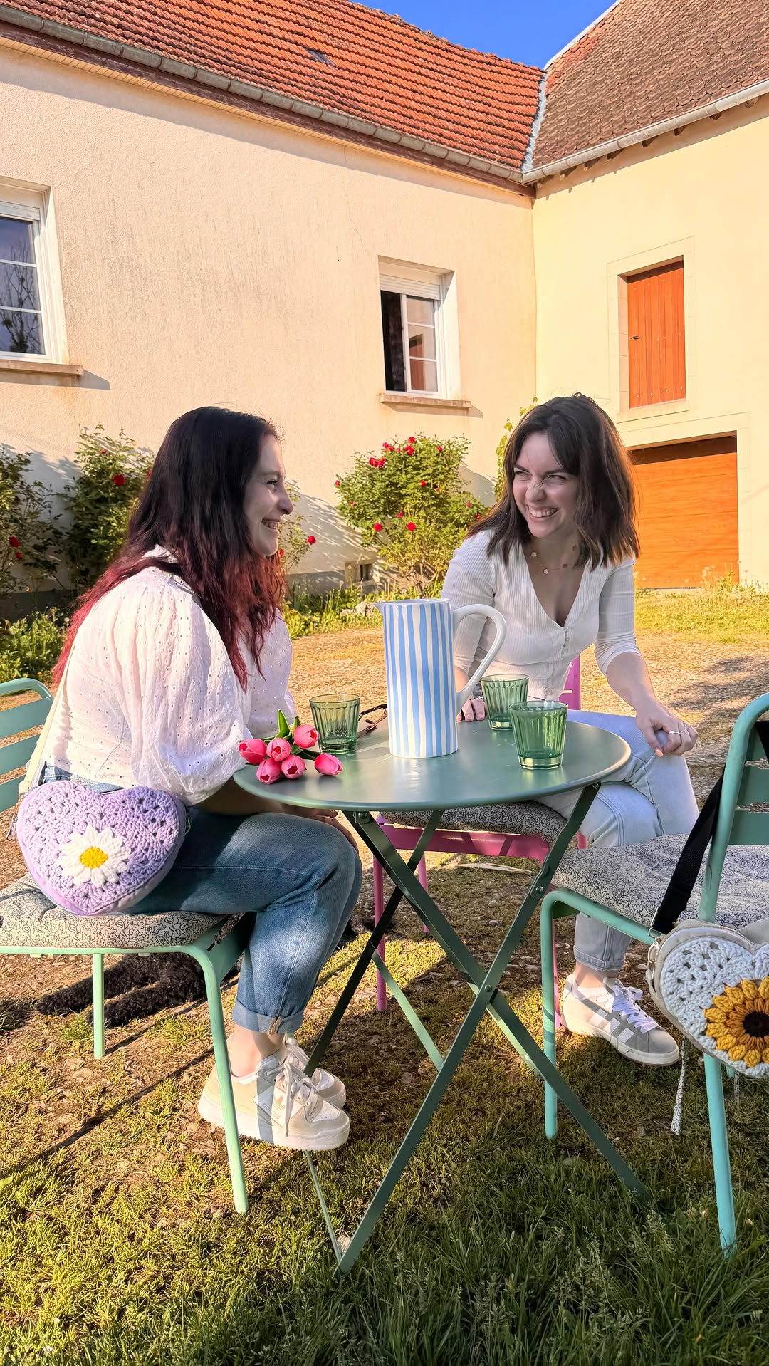 Sac coeur Hubertine X Les Petites Pattes de Cha