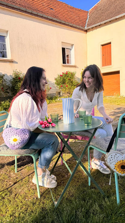 Sac coeur Hubertine X Les Petites Pattes de Cha