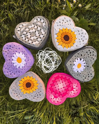 Sac coeur Hubertine X Les Petites Pattes de Cha