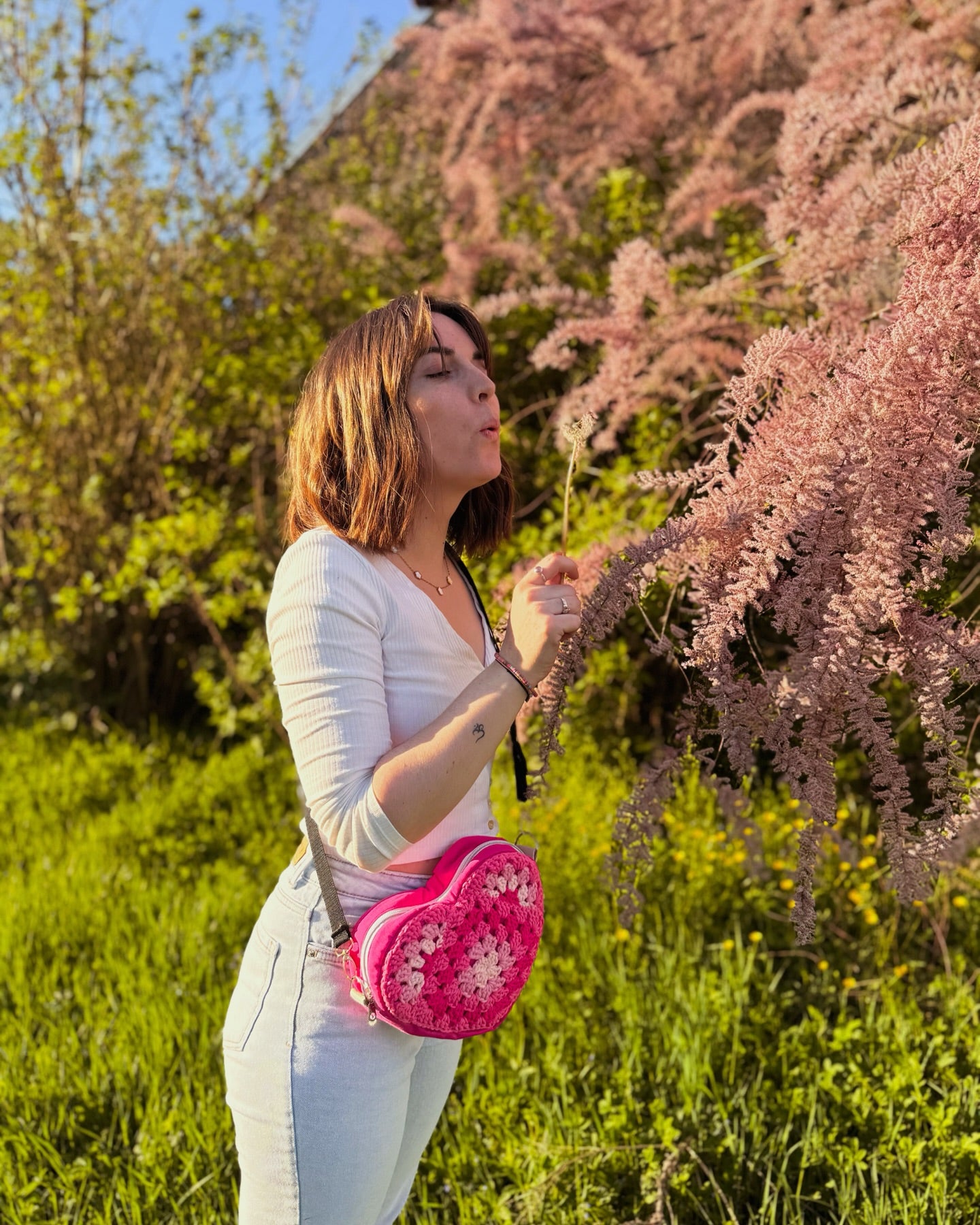 Sac coeur Hubertine X Les Petites Pattes de Cha