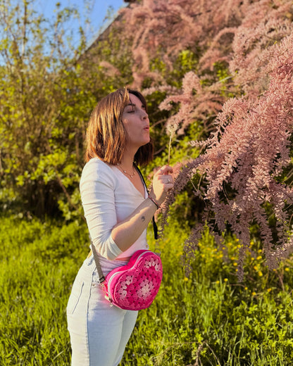 Sac coeur Hubertine X Les Petites Pattes de Cha