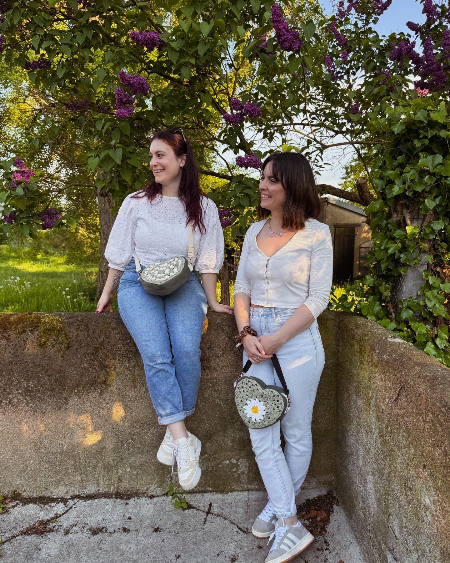 Sac coeur Hubertine X Les Petites Pattes de Cha