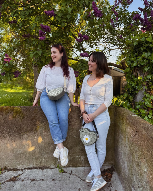 Sac coeur Hubertine X Les Petites Pattes de Cha