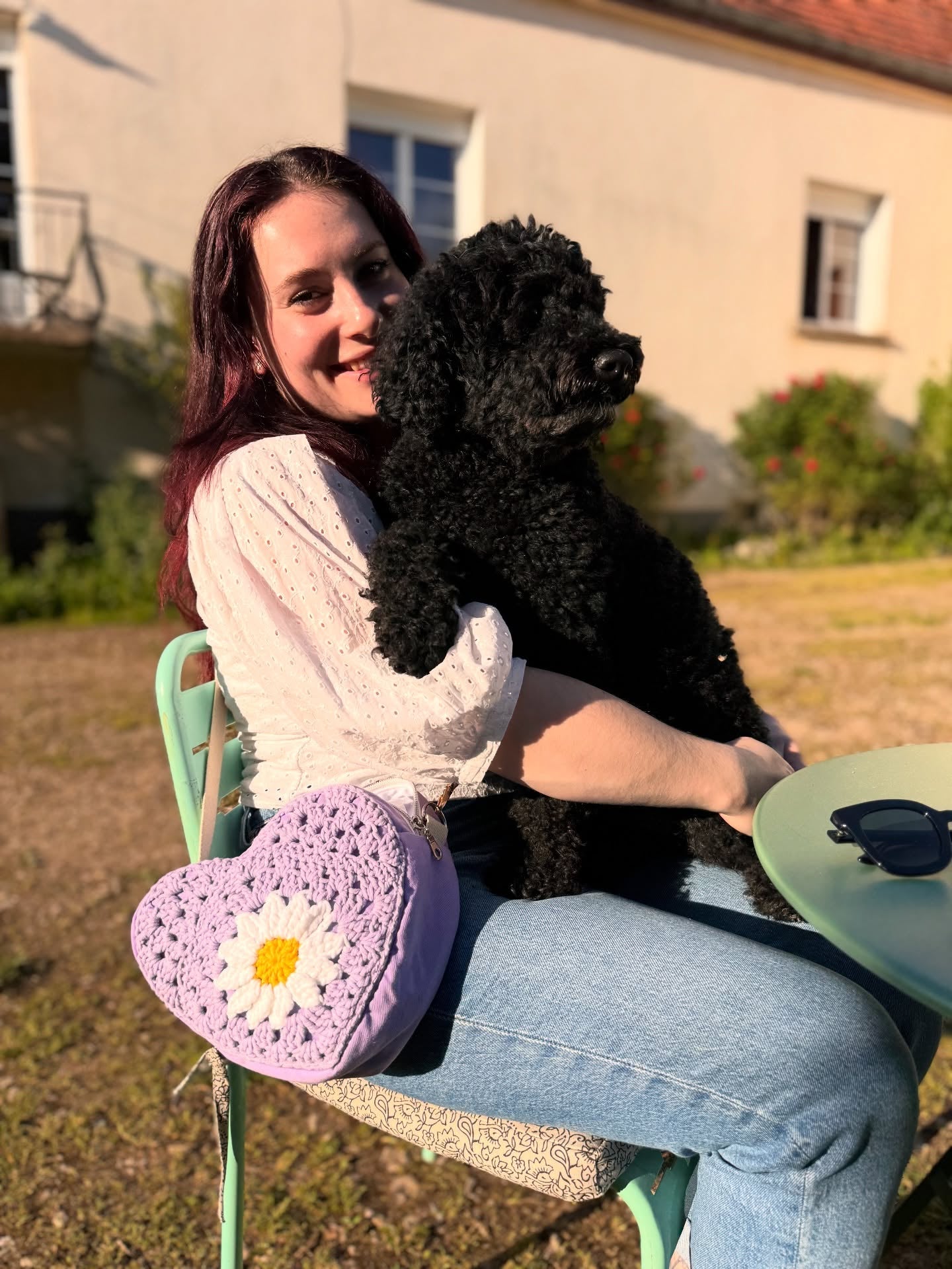 Sac coeur Hubertine X Les Petites Pattes de Cha