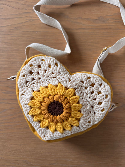 Sac coeur Hubertine X Les Petites Pattes de Cha