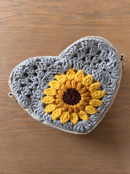 Sac coeur Hubertine X Les Petites Pattes de Cha